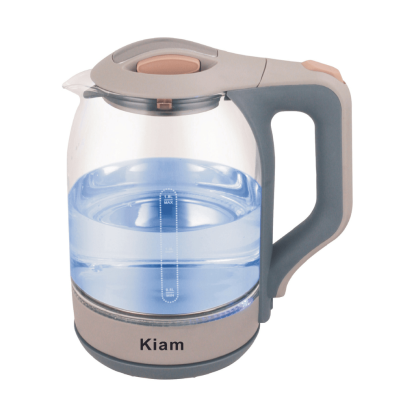 Kiam Blue Light Glass Body Electric Kettle BL-002