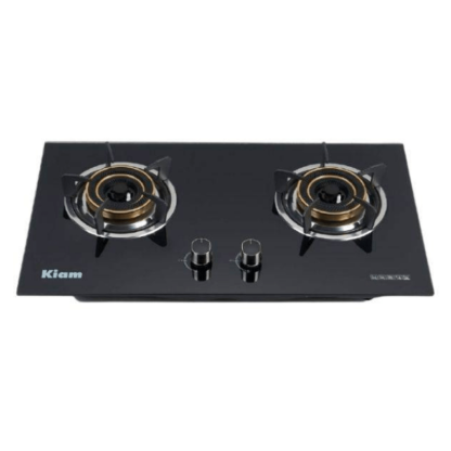 Kiam Glass LPG Gas Stove Double Burner G-3000