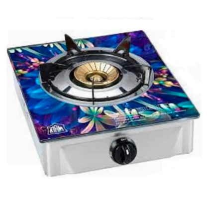 Kiam Glass LPG Gas Stove Double Burner G-52